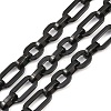 201 Stainless Steel Oval Link Chains CHS-F024-02B-EB-1