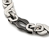 Two Tone 201 Stainless Steel Oval & Infinity Link Chain Bracelet BJEW-B078-36BP-2