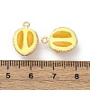 Brass Enamel Charms KK-F903-01E-G-3