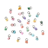 Dyed Natural Freshwater Shell Nuggets Charms PALLOY-JF04375-02-1