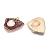 Rack Plating Alloy Enamel Pendants LS-ENAM-N056-378KCG-2