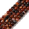 Natural Striped Agate/Banded Agate Beads Strands G-A246-8mm-12-2