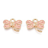 Light Gold Plated Alloy Pendants ENAM-T009-69D-RS-2