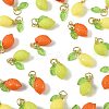 36Pcs 3 Colors Lemon Acrylic Pendants PALLOY-FS00059-01-3