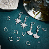 60Pcs Brass Leverback Earring Findings KK-CN0003-06-4