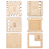 Wood Braided Cord Measure Rulers TOOL-BC0002-46-1
