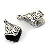 Tibetan Style Alloy Cord Ends TIBEP-S300-27AS-RS-2