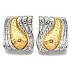 304 Stainless Steel Two-tone Stud Earrings for Women EJEW-R023-01GP-02-4