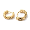 Rack Plating Brass Micro Pave Cubic Zirconia Hoop Earrings EJEW-L224-57G-05-2