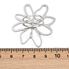 Adjustable 304 Stainless Steel Cuff Rings for Women LS-RJEW-B135-02P-3