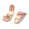 Iron Flat Blank Shoe Clips IFIN-WH0072-01B-RG-2