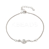 925 Sterling Silver Link Bracelets BJEW-D320-01P-4