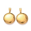 316 Stainless Steel Locket Pendants STAS-K321-11B-G-1