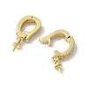 Brass Micro Pave Cubic Zirconia Pendants Bails KK-D324-21G-3