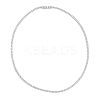 925 Sterling Silver Pave Crystal Cubic Zirconia Tennis Necklaces for Women NJEW-C096-01A-P02-4