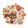 50Pcs Thanksgiving Day Cartoon Paper Self-Adhesive Picture Stickers STIC-C010-02-2