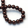 Baking Paint Pearlized Glass Pearl Round Bead Strands HY-Q003-6mm-40-4