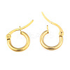 Ion Plating(IP) 304 Stainless Steel Hoop Earrings LS-EJEW-F105-36G-2