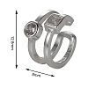 925 Sterling Silver Cuff Earrings JE1065B-2