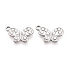 304 Stainless Steel Butterfly Pendants STAS-T069-33P-1