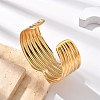 304 Stainless Steel Cuff Bangles BJEW-B108-13G-3