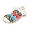 Alloy Enamel Pendants ENAM-B030-02G-07-2