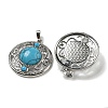 Synthetic Blue Turquoise Pendants G-Q158-03S-2