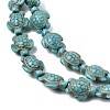 Synthetic Turquoise Beads Strands G-E456-35D-8x10mm-4