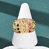 304 Stainless Steel Wide Band Finger Rings RJEW-F201-05G-1
