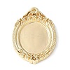 Brass Pendant Cabochon Settings KK-V005-01G-01-1