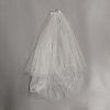 Polyester Bridal Mesh Veil AJEW-WH20073-032B-1