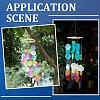 42Pcs 7 Colors Spray Painted Natural Capiz Shell Pendants SSHEL-SC0001-44-5