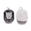 Brass Enamel Pendants KK-D159-01P-C-2