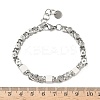Natural Howlite Link Chain Bracelets for Women BJEW-Z148-06P-02-3