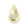 Rack Plating Brass Micro Pave Clear Cubic Zirconia Pendants KK-H474-18G-04-1