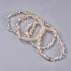 Natural Citrine Bead Stretch Bracelets BJEW-K213-66-1