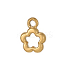 Hollow 304 Stainless Steel Pendants STAS-OY012-40G-1