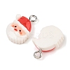 Christmas Theme Opaque Resin Pendants RESI-S08-01I-2