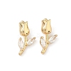 Brass Micro Pave Cubic Zirconia Pendants KK-L260-08G-1