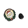 Christmas Theme Zinc Alloy Enamel Pin Brooch for Backpack Clothes LS-JEWE-R003-01EB-05-3