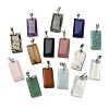 Natural Mixed Gemstone Faceted Pendants G-U031-04P-1