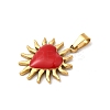 304 Stainless Steel Enamel Pendants STAS-Z158-01G-01-2