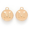 Golden Plated Alloy Enamel Charms X-ENAM-S118-06M-1