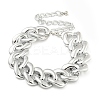 Chunky CCB Plastic Curb/Cable Chain Necklaces for Women LS-NJEW-K261-01B-P-1-2