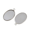 Tarnish Resistant 304 Stainless Steel Pendant Cabochon Settings STAS-G075-21P-01-2