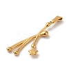PVD Vacuum Plating 304 Stainless Steel Pendants STAS-M322-23G-2