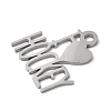 304 Stainless Steel Pendants STAS-H247-09P-2