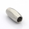 Tarnish Resistant 304 Stainless Steel Matte Surface Magnetic Clasps with Glue-in Ends LS-STAS-O042-D-31-3