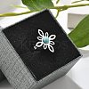 Synthetic Turquoise Finger Rings LS-RJEW-I110-02P-02-1