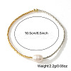 Imitation Pearl & Glass Seed Bead Stretch Bracelets for Women NJ9716-1-3